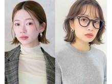 【ボブ/ミディアムで小顔見せ★】似合わせカット＋3step高保湿トリートメント￥7700