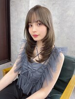 リミットバイアフィナー 大宮店(limit by Afinar)&nbsp;レイヤーカット/ブリーチなしダブルカラー/オリーブベージュ