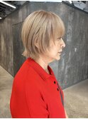 マッシュレイヤー外はねボブカット原宿