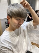 ラボヌールヘアーグレース 門前仲町店(La Bonheur hair grace)&nbsp;【杉本】ブリーチ/メンズカラー/シルバー/コンマヘア