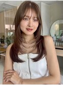 【MINX】顔周り似合わせカット＋デザインカラーベージュ_表参道