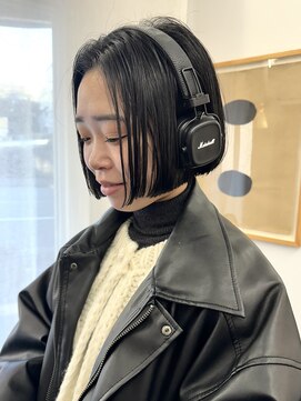 シベルバレー 横浜(sibell) ＊20代30代ミニボブレイヤー丸みボブ前髪ありボブ顔周りレイヤー