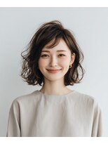 ディテール(de tail) ふんわり軽やかミディアムパーマボブ