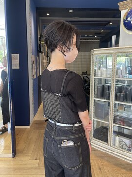 コワファースト 大分(COIFF1RST) グレージュカラー！刈り上げ前下りショートボブstyle