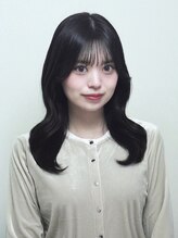 【misaki】レイヤーカット/中性ストレート/お顔周りカット/透明感カラー　instagram@scene_misaki