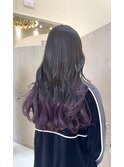 ◎透明感！大人美人な紫グラデーション×レイヤー