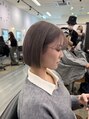 グリードヘアー(greed hair)&nbsp;プツッとタイトな切りっぱなしbob◎