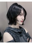 マロンベージュ/ボブ/前髪/レイヤー/小顔/髪質改善/縮毛矯正池袋