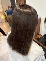 ヘアリゾート粋 トゥジュ 池袋東口店(tujuh)&nbsp;透明感ブラウンアッシュ/ミディアムスストレート