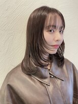 シロ 大名2号店(SiLO) 顔まわりレイヤーカット◯ツヤブラウン