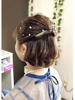 ジェミータ 横浜&nbsp;ハーフアップ【横浜/ヘアセット/着付け/結婚式】