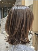 青山白髪ぼかしハンサムショートカットアッシュブラウン30代40代