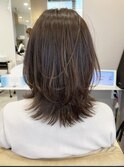 ３０代４０代５０代ミディアムレイヤーボブ
