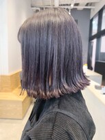 アルバム 銀座(ALBUM GINZA)&nbsp;ラベンダーグレーミディアム_毛先パーマことりベージュ_ba265391