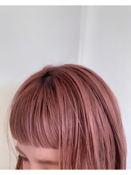 ヘアメイク ミッカ(HAIR MAKE MICCA) くすみピンク × ベビーバング 石原 ダイスケ