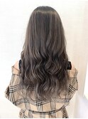 グレージュ×バレイヤージュ