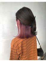 リノショアーズ ショウナン 辻堂店(RinoShores SHONAN)&nbsp;外ハネヘルシースタイルインナーカラーピンクふんわり丸みカール