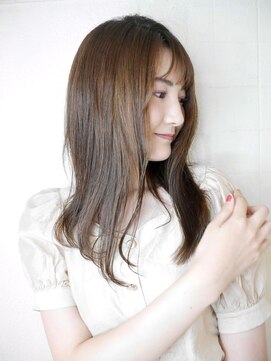 シュシュ(shushu) ツヤ髪ストレートロング　【有海一生】/髪質改善/シースルー