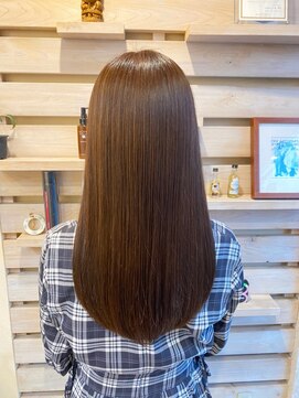 サロンドカスティーロ(salon de castillo) 髪質改善艶カラー_ナチュラルストレート_20代30代40代大人キレイ