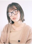 ナチュラルボブ_ビタミンカラーメルティカラーくびれヘア_8869