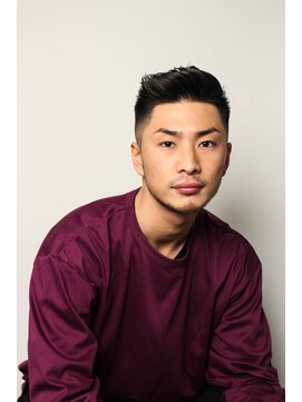 レンゲン(LENGEN) メンズかき上げニュアンスマッシュサイドパート韓国マッシュ