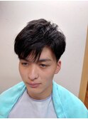 スポーツマッシュフェード 七三パート ビジネス ベリーショート