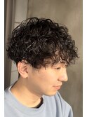 【スパイラルパーマ×黒髪×スタイリスト小林】