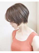 ハウスアンドヘアーワークス(House&Hair works) 前髪長め大人小顔ショート30代40代50代　藤沢