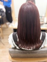 ネオリーブ クーロ(Neolive curro) 韓国風ピンクカラー×美髪セミロング[横浜/東神奈川]
