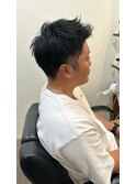 メンズヘア　簡単スパイキーショート