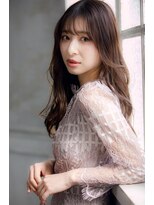 アフロディーテ 銀座(APHRODITE GINZA)&nbsp;黒髪/グレーベージュ/レイヤーロング/前髪パーマ/銀座