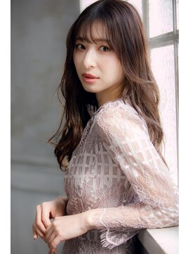 アフロディーテ 銀座(APHRODITE GINZA) 黒髪/グレーベージュ/レイヤーロング/前髪パーマ/銀座