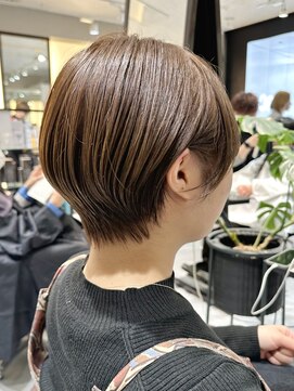 ラボー ノースプラザ店(LA'BO) 【LA'BO三浦】ナチュラルブラウン/丸みショート