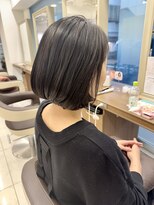 アッシュ 下北沢店(Ash)&nbsp;白髪ボカシハイライトの内巻きボブ