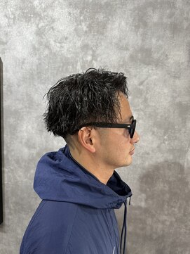 スピン 本八幡(SPIN) ベリーショート/ダークアッシュ/ニュアンスパーマ/韓国マッシュ