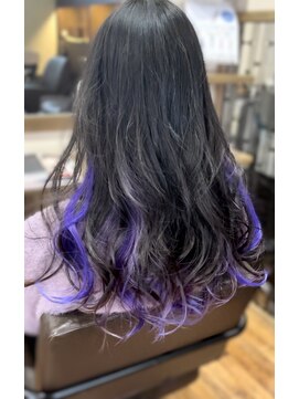 グランヘアー 大町店(GRANHAIR) #ロング#ブリーチ#ハイライト#インナー♯ヴァイオレット♯紫