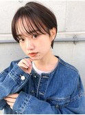 【かわいい！】耳掛けハンサムショート×ショコラアッシュ