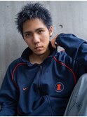 カルマパーマ/ベリーショート/ダークアッシュ/ニュアンスパーマ
