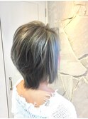 ブルーアッシュウルフレイヤーマッシュショート