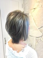 イーストバイエルゴ 川崎東口(EAST by ergo) ブルーアッシュウルフレイヤーマッシュショート