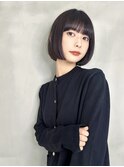 ショート ボブ インナーカラー 韓国風41103
