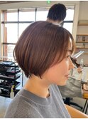 襟足スッキリ大人キレイな奥行きショートボブ 20代30代40代