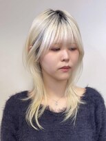 カミケン 黒岩店　kamiken・ 大人可愛いミディアムウルフレイヤー【カミケン黒岩店】