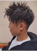 ツーブロックショート