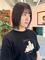 ノエ(noe) 顔まわりレイヤーボブ/グレージュ/20代30代yr-9