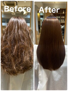 パーマ落としラボ アピッシュ 銀座(apish) パーマ落とし/