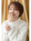 サンドベージュ大人ガーリー小顔マッシュTb9戸頭20代30代40代