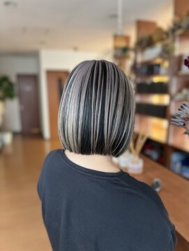 スタジオフィット(STUDIO FITTO) ★アンブレラカラー(シルバー)ボブ★