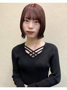 ヨーク(yoke) 外ハネボブ/タッセルボブ/ピンクラベンダー