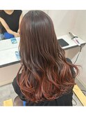 オレンジ×グラデーションカラー
